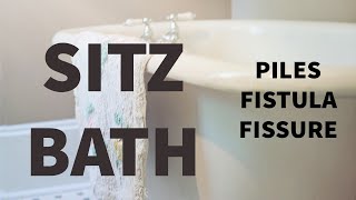 HOW TO TAKE SITZ BATH  USE IN PILES  FISSURE amp FISTULA [upl. by Sholeen]