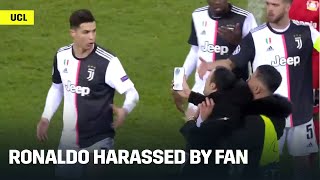 Cristiano Ronaldo Gets Harassed By Pitch Invader [upl. by Neb144]