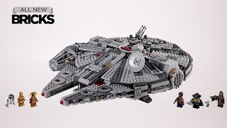 Lego Star Wars 75257 Millennium Falcon Speed Build [upl. by Katya]