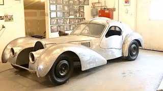 Building a 1938 Bugatti Type 57 SC Atlantic recreation [upl. by Savory]