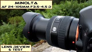 Minolta AF 24105mm F3545 D Lens Review [upl. by Kcid351]