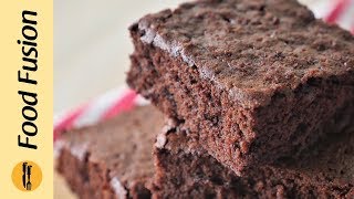 Chocolate Brownie Recipe By Food Fusion [upl. by Nalced]