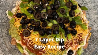 7 Layer Dip Easy Recipe [upl. by Kisung]