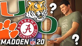 WHICH COLLEGE TEAM DO WE COMMIT TO NCAA PLAYOFFS Madden 20 Face Of Franchise [upl. by Jaine]