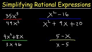 Simplifying Rational Expressions [upl. by Kimmel]