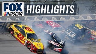 Top 5 wrecks from Talladega Superspeedway  NASCAR on FOX HIGHLIGHTS [upl. by Ellinger]