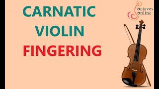 Carnatic Violin  Finger Positions [upl. by Frieder611]