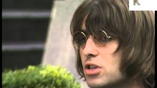 1996 Liam Gallagher Interviewed and Swears at Press [upl. by Concha]