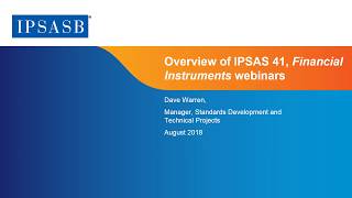 Overview IPSAS 41 Financial Instruments [upl. by Hazlett982]