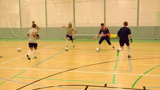 Futsal Training Drill Receiving Turning and Facing Level 1 Beginner [upl. by Eblehs]