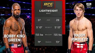 UFC 304 Bobby King Green vs Paddy Pimblett Full Fight [upl. by Desi368]