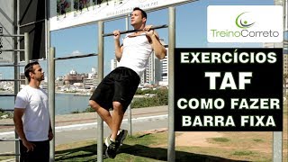 Exercícios do TAF  Como fazer Flexão de Braços em Barra Fixa  Treino Correto 25 [upl. by Eahsed]