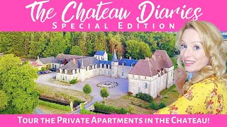 TOUR THE PRIVATE AREAS OF THIS BEAUTIFUL FRENCH CHATEAU [upl. by Anora347]