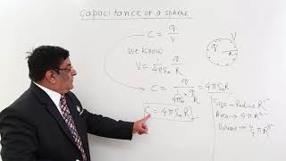 Class 12th – Capacitance of a Sphere  Electrostatic Potential and Capacitance  Tutorials Point [upl. by Eymaj492]