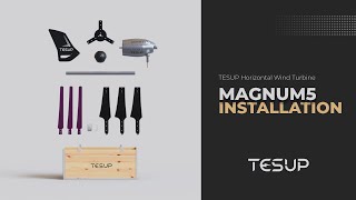 TESUP MAGNUM5 Wind Turbine  Installation Video [upl. by Nwahsirhc]