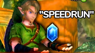 The Speedrun Where Link Stares at Rupees for 17 Hours [upl. by Aissatsan]