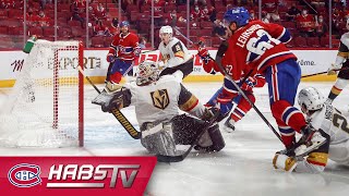 Artturi Lehkonen sends the Canadiens to the Stanley Cup Final  Icelevel view [upl. by Evvy]