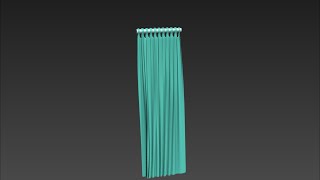 3Ds Max Tutorial 16  Cloth Modifier Creating a Curtain 1 [upl. by Hashim]