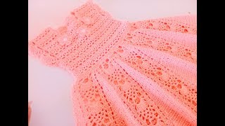 Vestido tejido a crochet o ganchillo  1 de 2 [upl. by Nivets631]