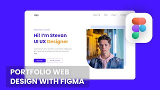 Create simple UI UX Portfolio with FIGMA [upl. by Northey]