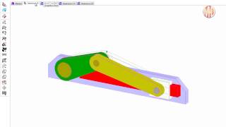 Mechanism Design CrankSlider 4 Mechanism Linkage Inversions [upl. by Urina]