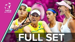 Australia v France  Fed Cup Final 2019  BartyStosur v MladenovicGarcia  FULL FINAL SET  ITF [upl. by Aciretal]