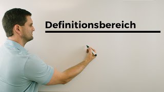 Definitionsbereich bei Funktionen  Mathe by Daniel Jung [upl. by Hedges]