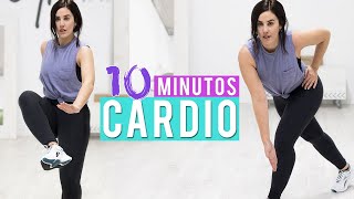 Ejercicios para quemar grasa y adelgazar en casa  CARDIO 10 MINUTOS [upl. by Seafowl539]