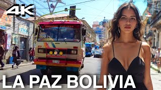 La Paz Bolivia 4K Walk [upl. by Eatnuahc]