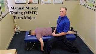 Manual Muscle Testing MMT Teres Major [upl. by Zebedee]