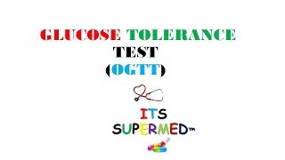 GLUCOSE TOLERANCE TESTOGTT [upl. by Ecirtnom]