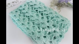 How to Crochet Lacy Leaves Spring Scarf Advanced Beginners Crochet Pattern Video Tutorial [upl. by Blau]