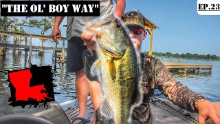 Fishing MS River Oxbow Lake quotThe Ol Boy Wayquot Ep23 Bass Fishing Lake St John Louisiana [upl. by Wenoa]