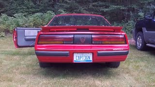 1988 FIrebird Formula 305 TPI V8 MUFFLER DELETE CRAZY LOUD SOUND [upl. by Imak994]