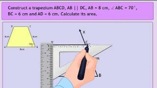 Construction of a trapezium [upl. by Adnawot]