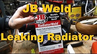 RADIATOR FIX  JB Weld Radiator Repair Kit [upl. by Burnaby]