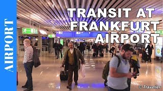 TRANSIT WALK AT FRANKFURT Airport FRA Terminal 1  Connection Flight Transfer Arriving amp Departing [upl. by Main]