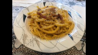 CARBONARA DOC Ricetta originale  The real authentic Italian recipe pasta spaghetti alla Carbonara [upl. by Yalonda860]