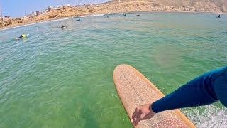 POV Surfing The Longest Right In Morocco  Imsouane [upl. by Suoirred622]