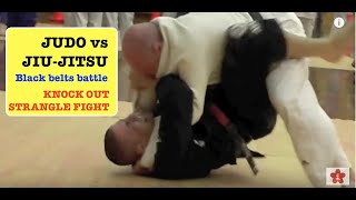 JUDO vs JUJITSU coaches KO fight [upl. by Nerte]