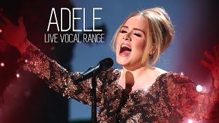 Live Vocal Range Adele C3  A5 [upl. by Arbmat]