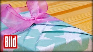 Kimono  Geschenke richtig verpacken [upl. by Ahker]