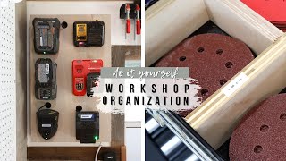 3 Easy DIY Workshop Organization Projects With Scrap Wood [upl. by Aisorbma]