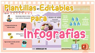 PLANTILLAS EDITABLES PARA INFOGRAFIA DESDE WORD [upl. by Attenej]