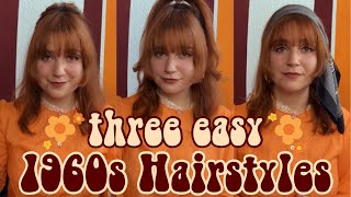 3 easy 1960s Hairstyles I 60s Hair [upl. by Asher]