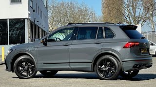 Volkswagen NEW Tiguan Rline Black Style 2022 in4K Dolphin Grey 19 inch Valencia Walk around ampdetail [upl. by Theresina]