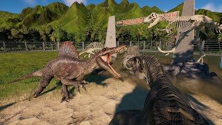 JWE2 New Spinosaurus Animations [upl. by Otsirave]