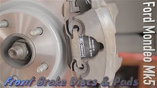 Ford Mondeo Mk5Fusion Front Brake Discs amp Pads [upl. by Jezrdna]