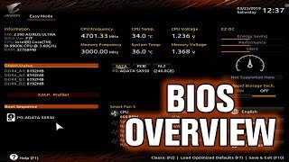 Gigabyte Z390 AORUS Ultra BIOS Overview [upl. by Inajna958]