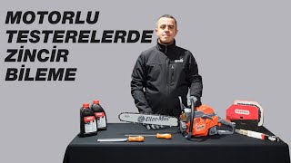 Motorlu Testerelerde Zincir Bileme [upl. by Aimar]